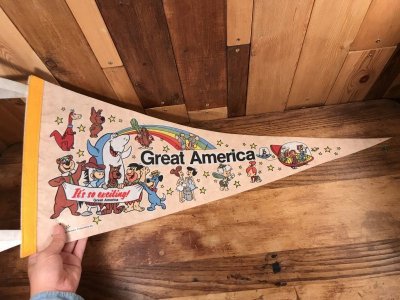 画像3: Hanna Barbera “Great America” Pennant　ハンナバーベラ　ビンテージ　ペナント　ヨギベア　80年代