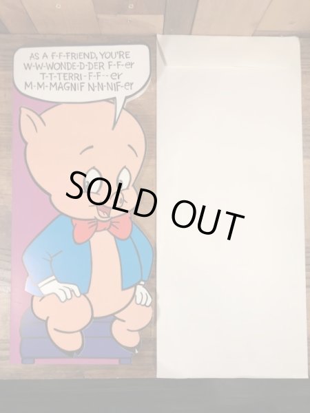 ルーニーテューンズのポーキーピッグのヴィンテージ雑貨