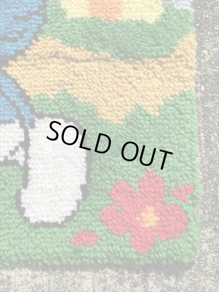 70年代のスマーフのビンテージのラグマット