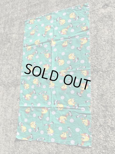 ルーニーテューンズのトゥイーティーのビンテージの端切れ生地