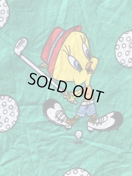 ルーニーテューンズのトゥイーティーのビンテージの端切れ生地