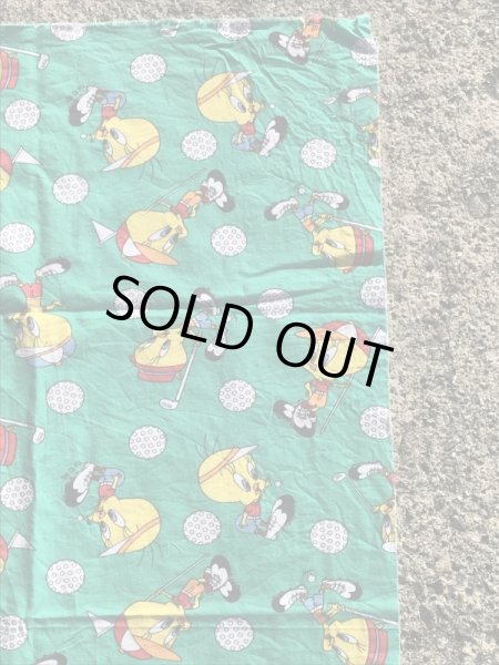 ルーニーテューンズのトゥイーティーのビンテージの端切れ生地