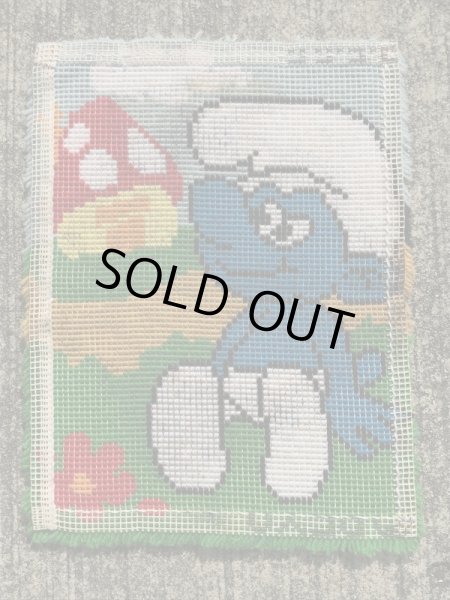 70年代のスマーフのビンテージのラグマット