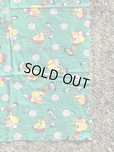 ルーニーテューンズのトゥイーティーのビンテージの端切れ生地