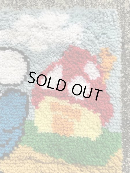 70年代のスマーフのビンテージのラグマット