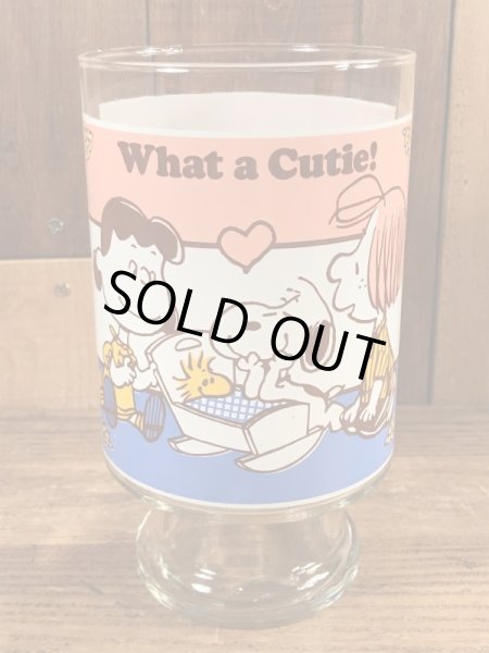 70年代のスヌーピーのヴィンテージのビッググラス