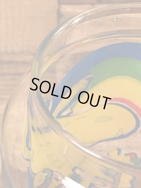 70〜80年代のスヌーピーのビンテージのガラスキャニスター