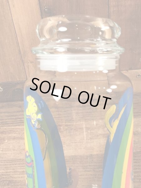 70〜80年代のスヌーピーのビンテージのガラスキャニスター