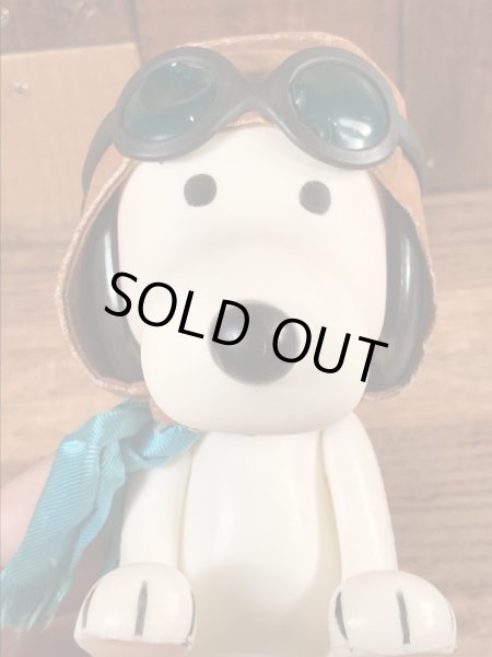 60年代のフライングエースのスヌーピーのビンテージのポケットドール