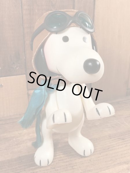 60年代のフライングエースのスヌーピーのビンテージのポケットドール