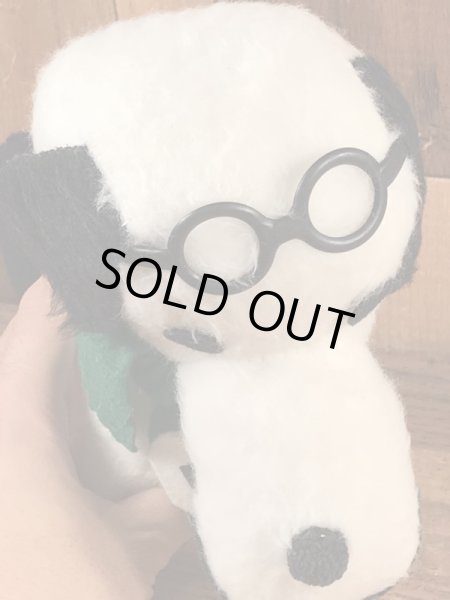 60~70年代のフライングエースのスヌーピーのビンテージのぬいぐるみ