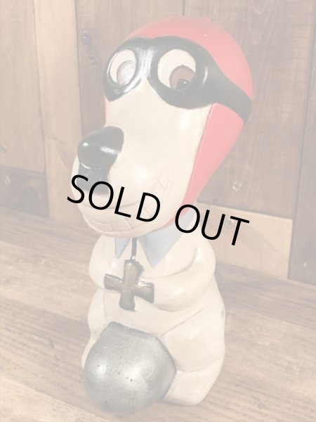 60~70年代のレッドバロンのスヌーピーのビンテージの置物