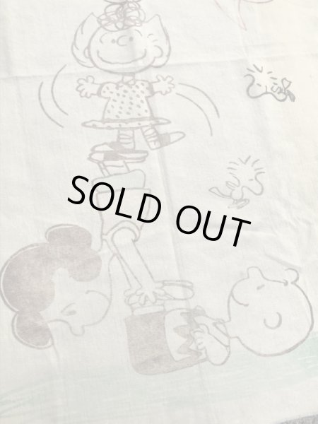 70年代のスヌーピーのビンテージのブランケット