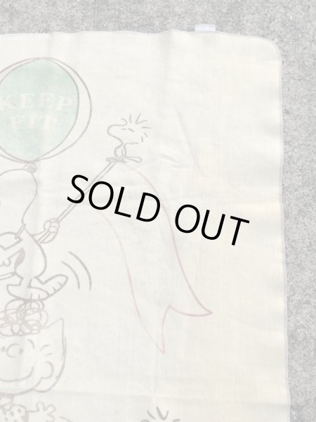 70年代のスヌーピーのビンテージのブランケット