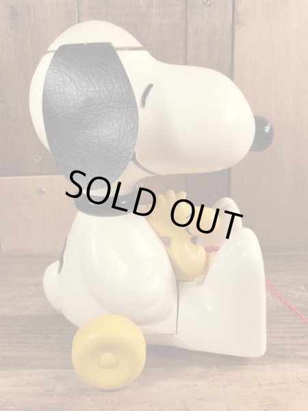 70年代のスヌーピーのビンテージのプルトイ