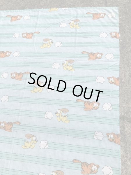 90年代のガーフィールドのビンテージのフラットシーツ