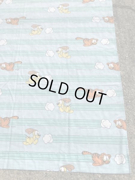 90年代のガーフィールドのビンテージのフラットシーツ