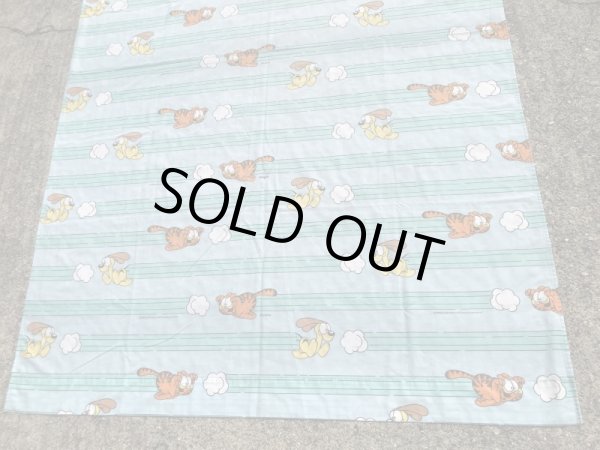 90年代のガーフィールドのビンテージのフラットシーツ