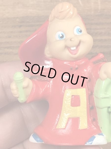 90年代のアルビンとチップマンクスのビンテージのハッピーミールトイ