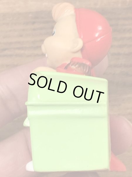 90年代のアルビンとチップマンクスのビンテージのハッピーミールトイ