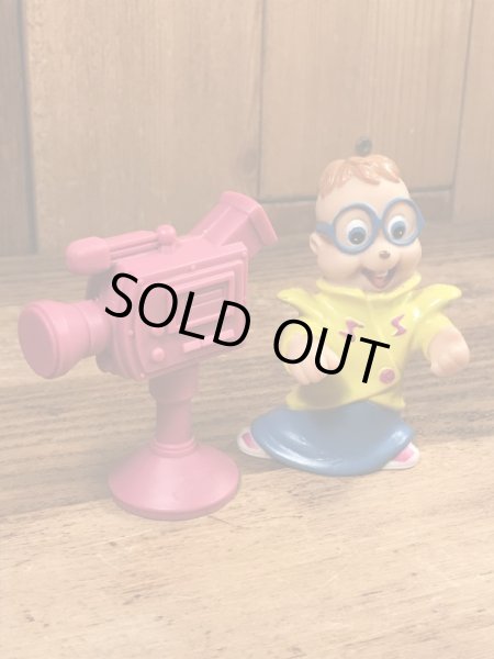 90年代のアルビンとチップマンクスのビンテージのハッピーミールトイ