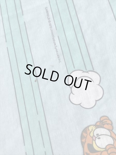 90年代のガーフィールドのビンテージのフラットシーツ