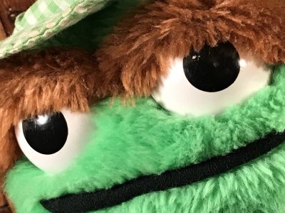 画像2: Hasbro Softies Sesame Street “Oscar the Grouch” Plush Doll　オスカー　ビンテージ　ぬいぐるみ　セサミストリート　80年代