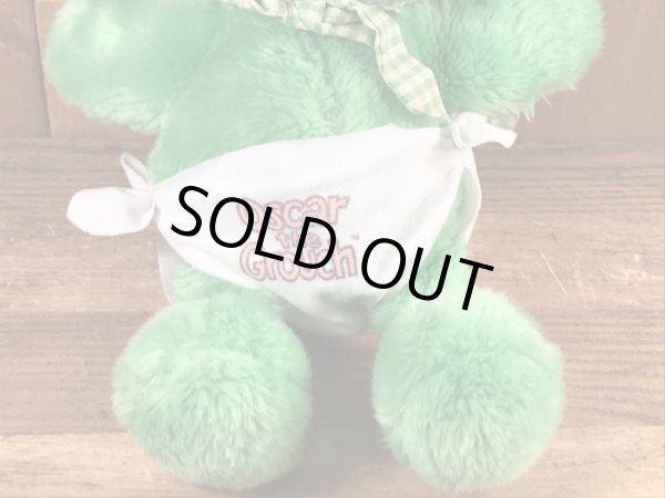 80年代のセサミストリートのオスカーのヴィンテージのぬいぐるみ