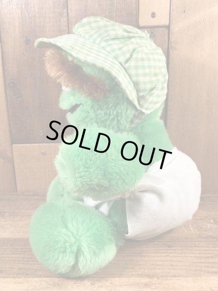 80年代のセサミストリートのオスカーのヴィンテージのぬいぐるみ