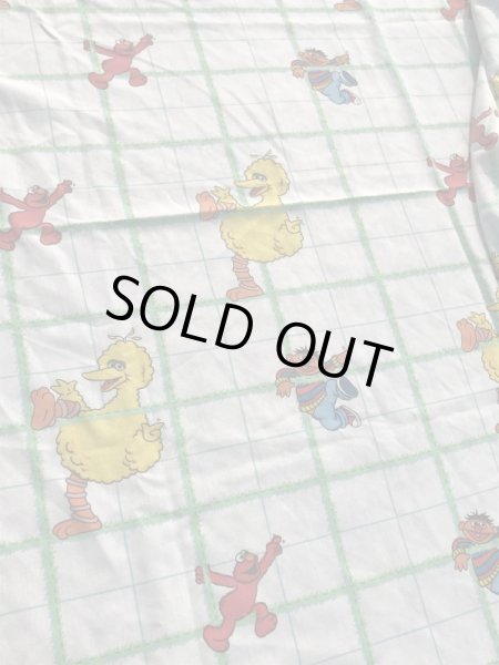 90年代のセサミストリートのビンテージのフラットシーツ