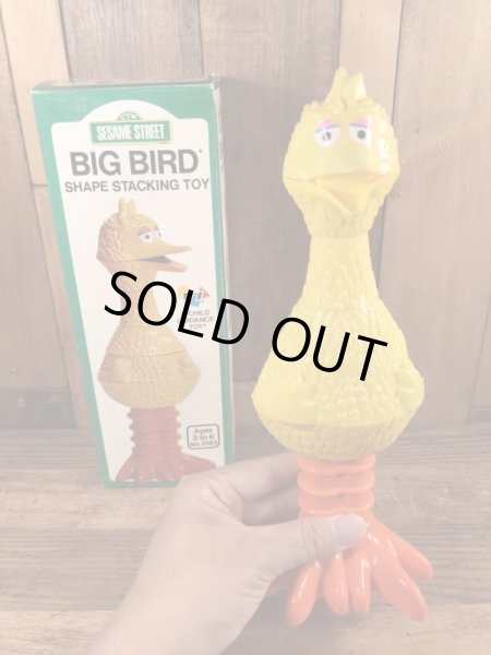 セサミストリートのビッグバードのヴィンテージのおもちゃ