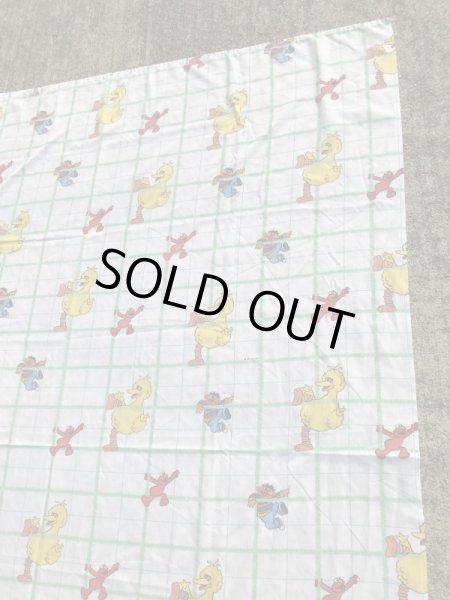 90年代のセサミストリートのビンテージのフラットシーツ