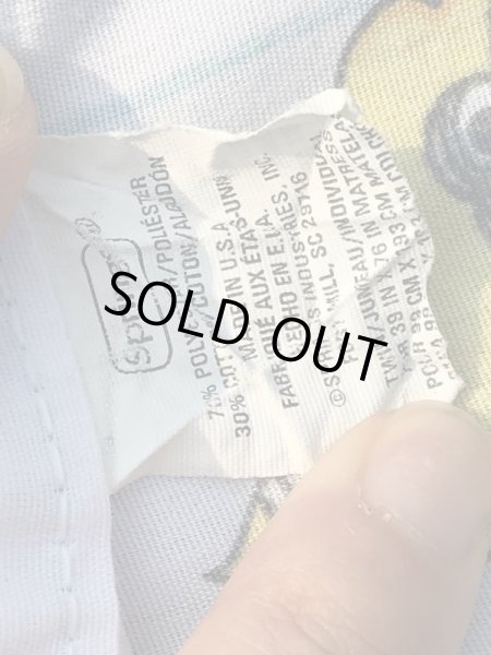 90年代のセサミストリートのビンテージのフラットシーツ