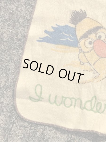 70年代のセサミストリートのヴィンテージのブランケット