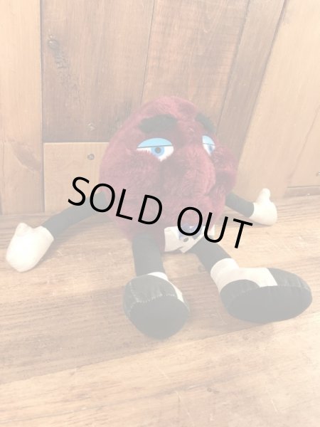 80年代のカリフォルニアレーズンのビンテージのぬいぐるみ