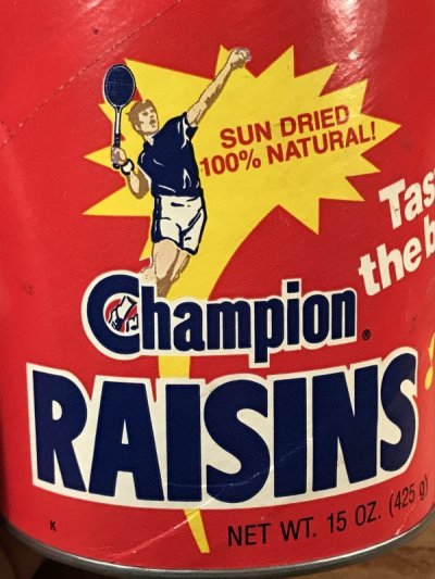 画像2: The California Raisins “Champion Raisins” Tin Can　カリフォルニアレーズンズ　ビンテージ　Tin缶　80年代