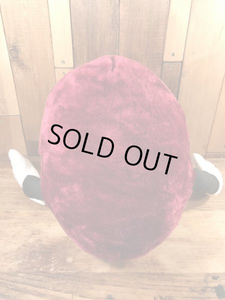 80年代のアドバタイジングキャラクターのカリフォルニアレーズンのヴィンテージのぬいぐるみ