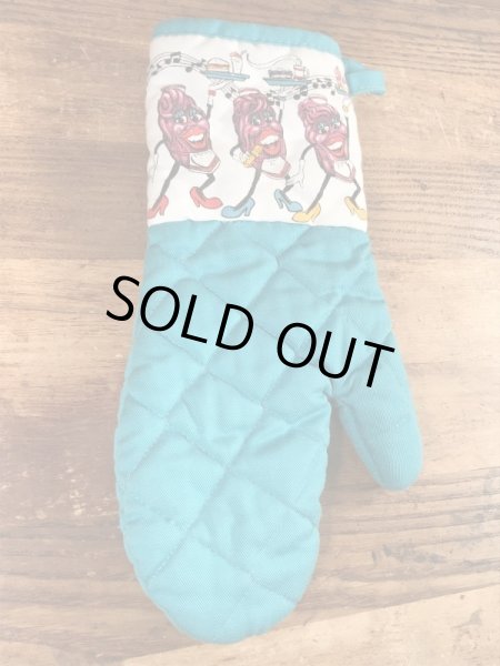 80年代のカリフォルニアレーズンのビンテージのミトン