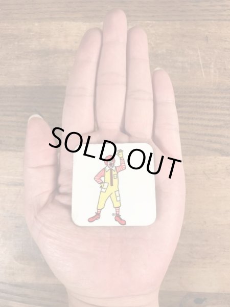 90年代のマクドナルドのロナルドのビンテージのマグネット