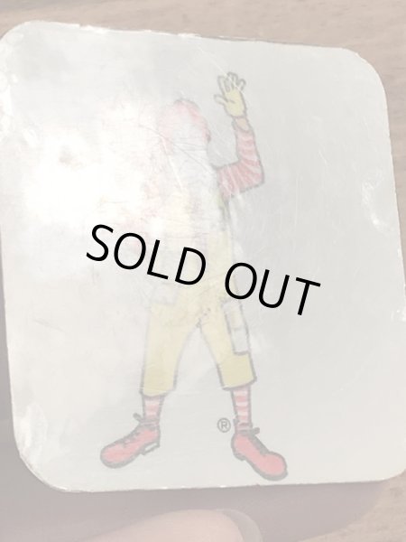 90年代のマクドナルドのロナルドのビンテージのマグネット