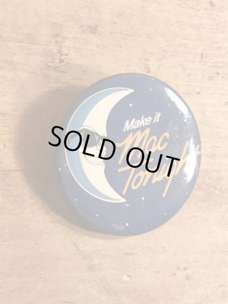 80年代のマクドナルドのマックトゥナイトのビンテージの缶バッジ