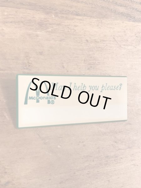 マクドナルドのビンテージの雑貨