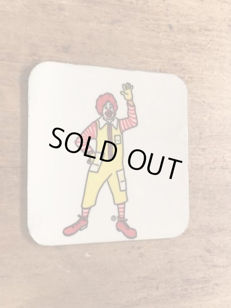 90年代のマクドナルドのロナルドのビンテージのマグネット