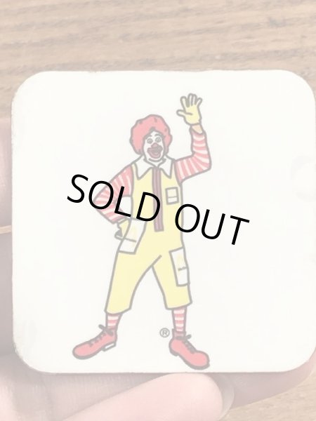 90年代のマクドナルドのロナルドのビンテージのマグネット