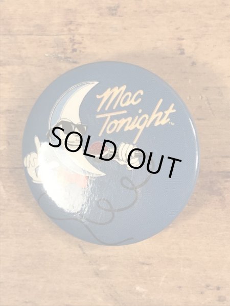 80年代のマクドナルドのマックトゥナイトのヴィンテージの缶バッチ