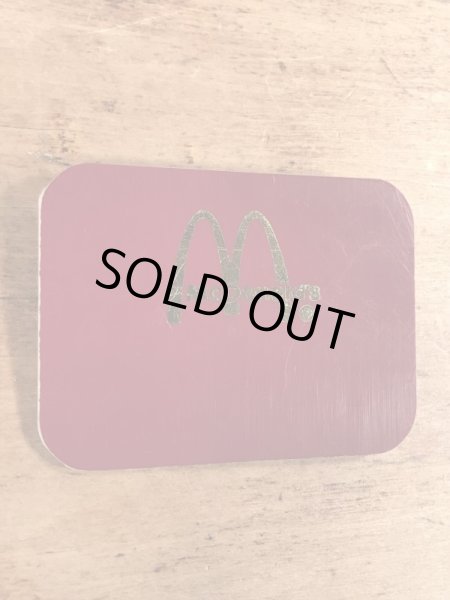 80年代のマクドナルドのビンテージのネームバッジ