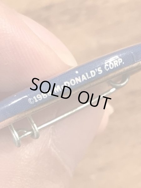 80年代のマクドナルドのマックトゥナイトのビンテージの缶バッジ