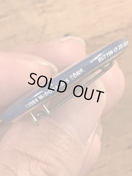 80年代のマクドナルドのマックトゥナイトのビンテージの缶バッジ