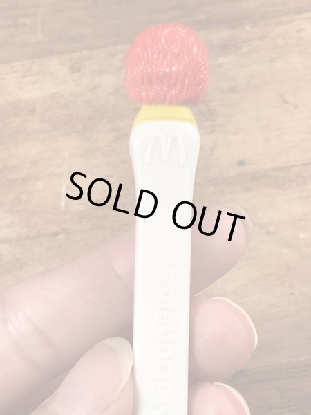 80年代のマクドナルドのロナルドのヴィンテージの歯ブラシ