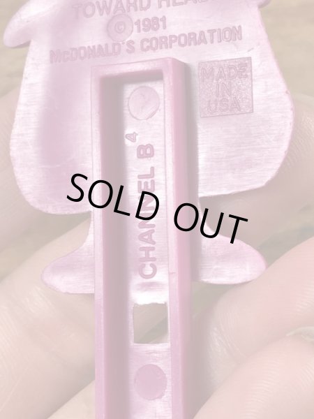 80年代のマクドナルドのグリマスのビンテージのホイッスル